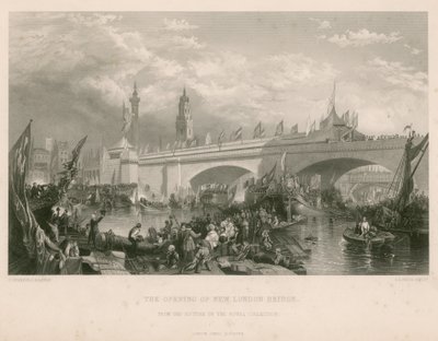 Die Eröffnung der neuen London Bridge von Clarkson Frederick Stanfield